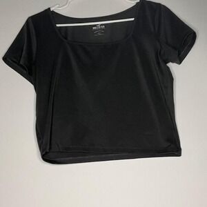 Hollister Grey Shortsleeved Square Neck Tee